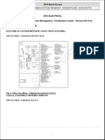 2014 ELECTRICAL Wiring Systems and Power Management - Component Locator - Encore and Trax.