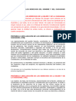 FRANCIA-DECLARACION DERECHOS 1789 y DECLARACION DERECHOS 1791