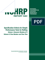 NCHRP - 580 Report - Specification Criteria For SPT Rutting - Dynamic Modulus - FN - FT