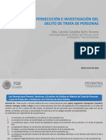 Persecución e Investigación Del Delito de Trata de Personas