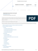 Organizações Internacionais - Teoria Geral