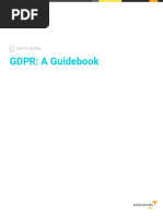 Solarwinds GDPR GDPR A Guidebook