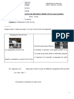 Corrigé SI Physique Chimie 6e Palier 1