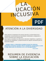 La Educacion Inclusiva