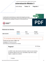 DERECHO CONSTITUCIONAL - Cuestionario de Autoevaluación Módulo 3