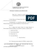 Portaria 10-2009 (Dispõe Sobre A Nomeação Dos Membros Efetivos e Suplentes Do Conselho Municipal de Desenvolvimento Ambiental)