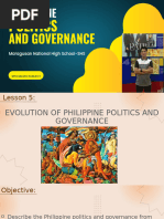 Lesson 5 Evolution of Philippine Politics