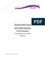 Azitromicina 500mg Generico Prati Donaduzzi 5 Comprimidos