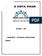 Physical Education Cover Page