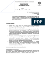 6a3 Historia Colonial de América Latina, Doctorado, 2024