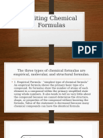 Writing Chemical Formulas