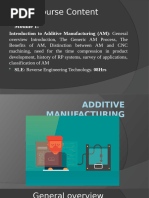 Additive Manufacturing Unit 1