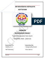 CHEMISTRY INVESTIGATORY PROJECT Sreeparvathy