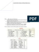 Practical Questions Mysql For Record 2023-24