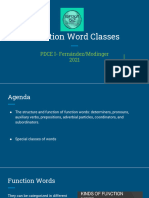 Function Word Classes