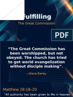 Fulfilling The Great Commission