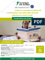 Fiche Projet Haiti Manuels Scolaires CDM