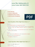 Differential Equations - 07