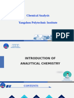 Chemical Analysis Yangzhou Polytechnic Institute