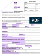 RGU Financial Assistance Application Form - Coronavirus Fund