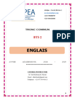 Cours Anglais Bts 2 Tronc Commun