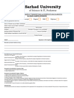 Suit Degree Form