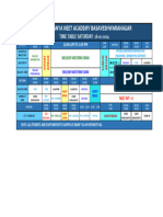 Time Table Saturday 26-10-2024