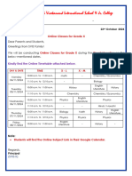 Grade X Online Classes During Diwali 2024-25