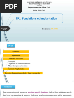 TP 1 - Fondations Et Implantation