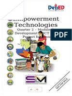 Empowerment Technologies: Quarter 2 Development of ICT Project For Social Change