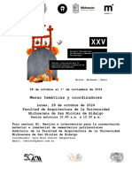 Programación Completa de Mesas y Coordinadores XXV Encuentro Iberoamericano de Cementerios Patrimoniales