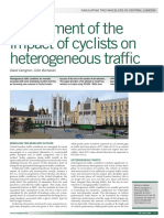 Assessment of The Impact of Cyclists On