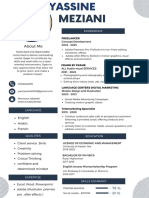 Blue Professional Modern CV Resume