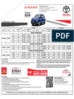 TKM Glanza Price List