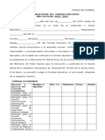 Acta Constitutiva de Los Consejos Educativos 2024 - 2025