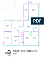 Proposed Typical Floor Plan: Scale ' 1'-0''