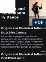 Modern and Contemporary Dance