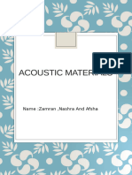 Acoustic Materials