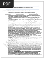 Resumen Primer Parcial Personalidad 