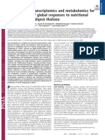 Saito Et Al 2004 Integration of Transcriptomics and Metabolomics For Understanding of Global Responses To Nutritional