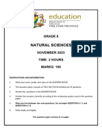 Natural Sciences Gr8 Nov 2023 QUESTION PAPER 1702550439