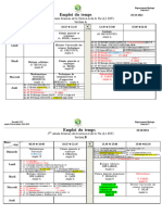 Emploi Du Temps Bio Semaine 20 10 2024