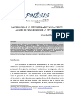 Psicología Del Estudio A Distancia