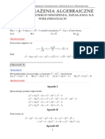 2abc1-Wyrażenia Algebraiczne-Wzory Skr. Mnożenia, Działania Na Wielomianach - Rozw