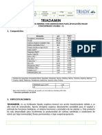 Triadamin - Hoja Tecnica Triadamin