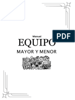 Manual Equipo Mayor y Menor de Cocina PDF