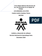 Ensayo Sobre Las Etapas Básicas Del Proceso de Una Empresa y Las Personas en Un Equipo de Trabajo. GA5-240202501-AA1-EV02