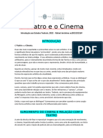 O Teatro e o Cinema - Trabalho IET