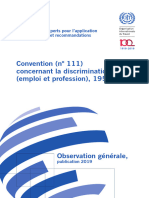 La Convention N°111 de l'OIT Sur L'interdiction en Matière D'emploi