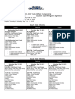 2023 - Occ Order of Events